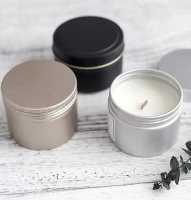 Aroma candle spiral sealed circular aluminum Can